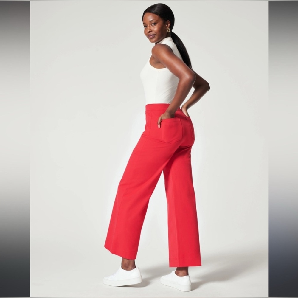 SPANX On the Go Wide Leg Cropped‎ Pant Size S - Picture 2 of 13